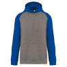 Grey Heather / Sporty Royal Blue