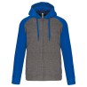 Grey Heather / Sporty Royal Blue